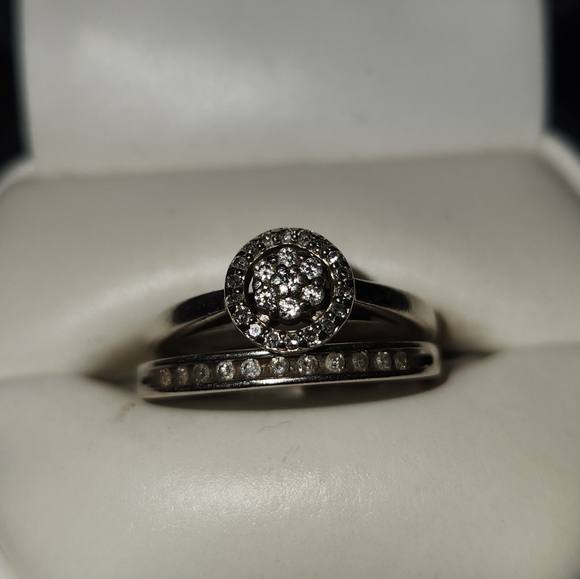 Wedding Band and Engagement Ring - Picture 1 of 3